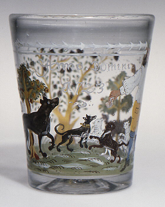 Tumbler, Glass, probably German 