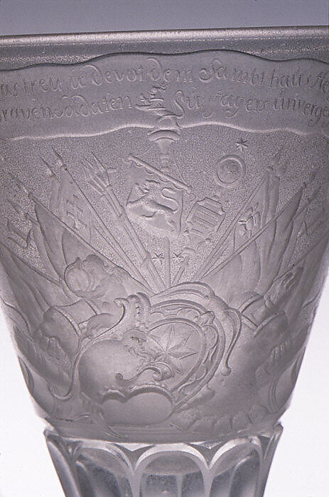 Goblet, Possibly Franz Gundelach (German, working ca. 1694–1716), Glass, German, possibly Cassel