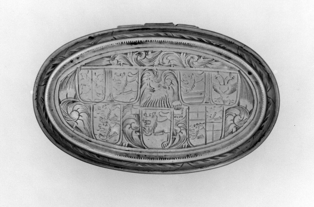 Tobacco box, Brass, Dutch