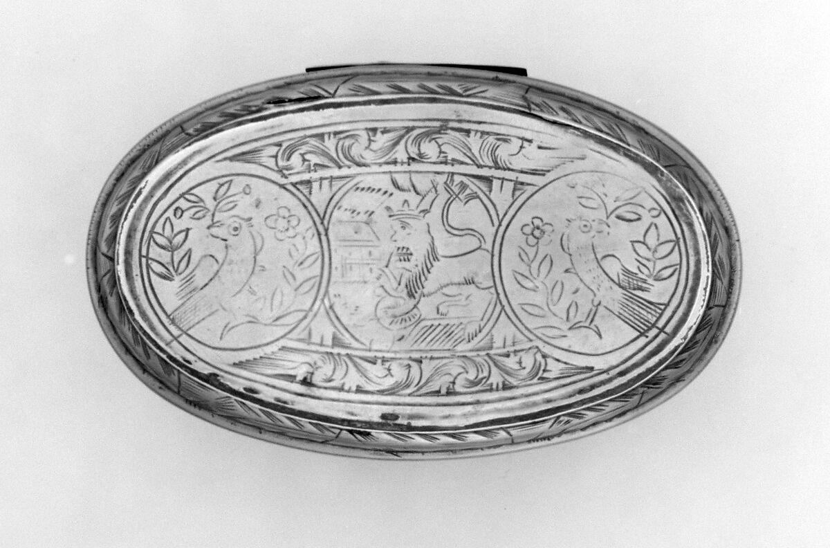 Tobacco box, Brass, Dutch
