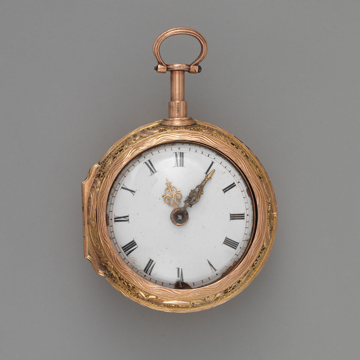 Watch, Watchmaker: (W.R.?) Rose (ca. 1750), Copper gilt, silver, enamel, British
