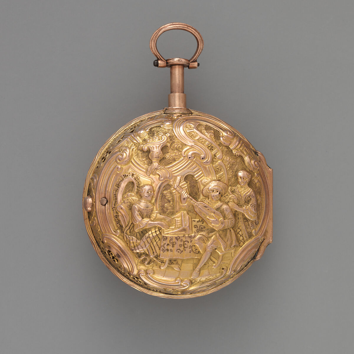 Watch, Watchmaker: (W.R.?) Rose (ca. 1750), Copper gilt, silver, enamel, British