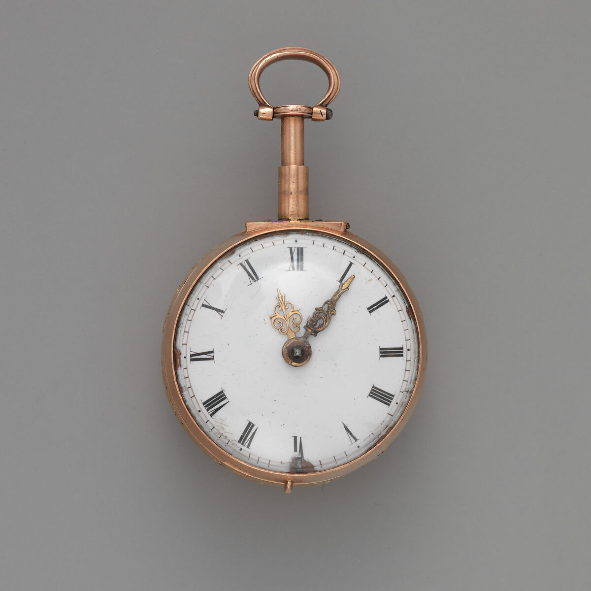 Watch, Watchmaker: (W.R.?) Rose (ca. 1750), Copper gilt, silver, enamel, British