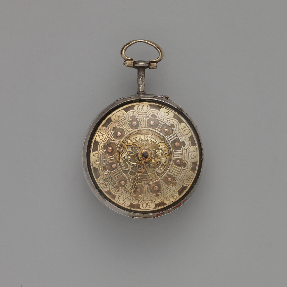 Watch, Watchmaker: J. Tarts (active 1755–90), Silver, brass, British, London