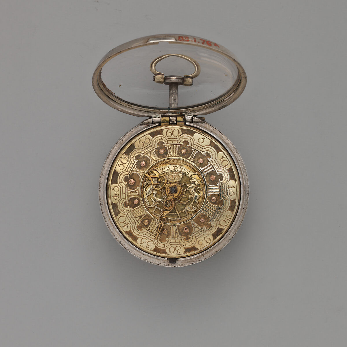 Watch, Watchmaker: J. Tarts (active 1755–90), Silver, brass, British, London