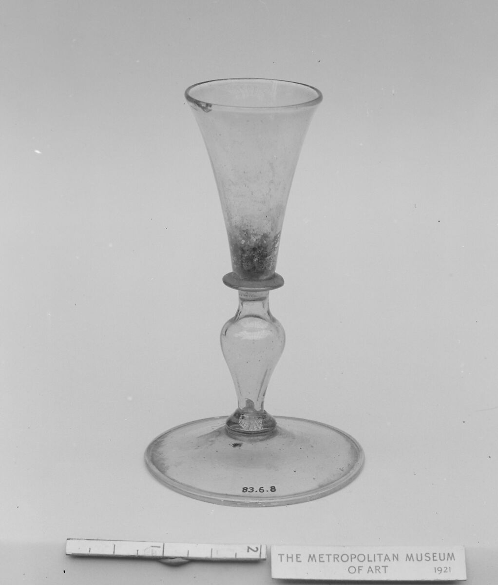 Cordial glass, Glass, Italian, probably Venice 