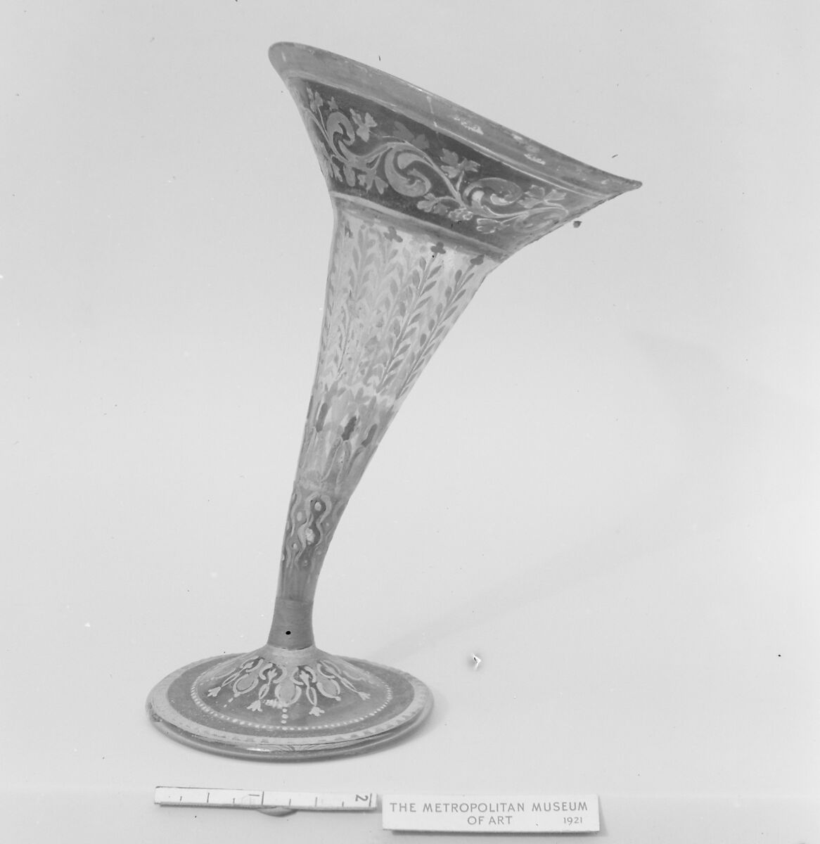 Vase, Glass, possibly Italian 