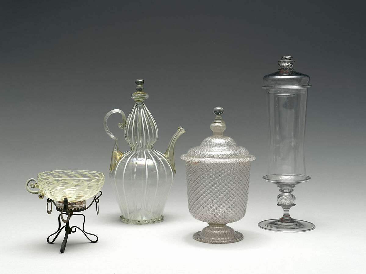 Cruet, Glass, Italian, Venice (Murano)