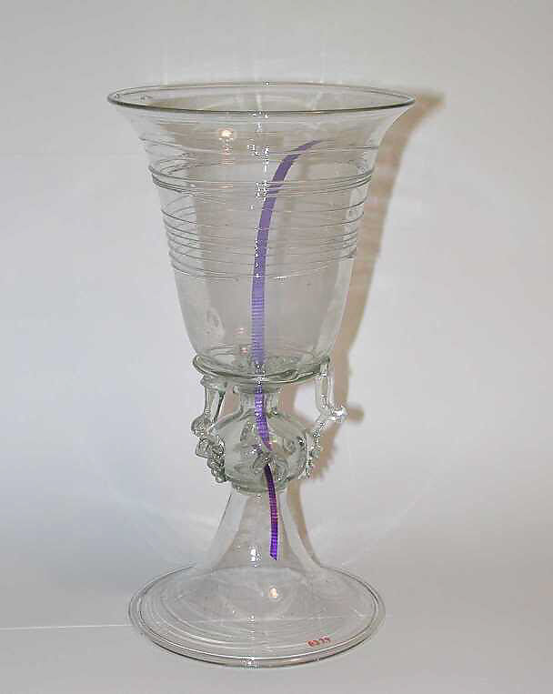 Siphon glass, Glass, Spanish, possibly Catalonia or Dutch 