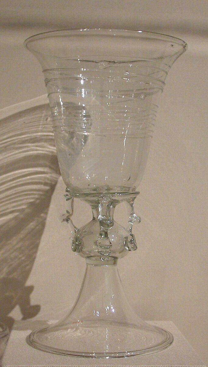 Siphon glass, Glass, Spanish, possibly Catalonia or Dutch