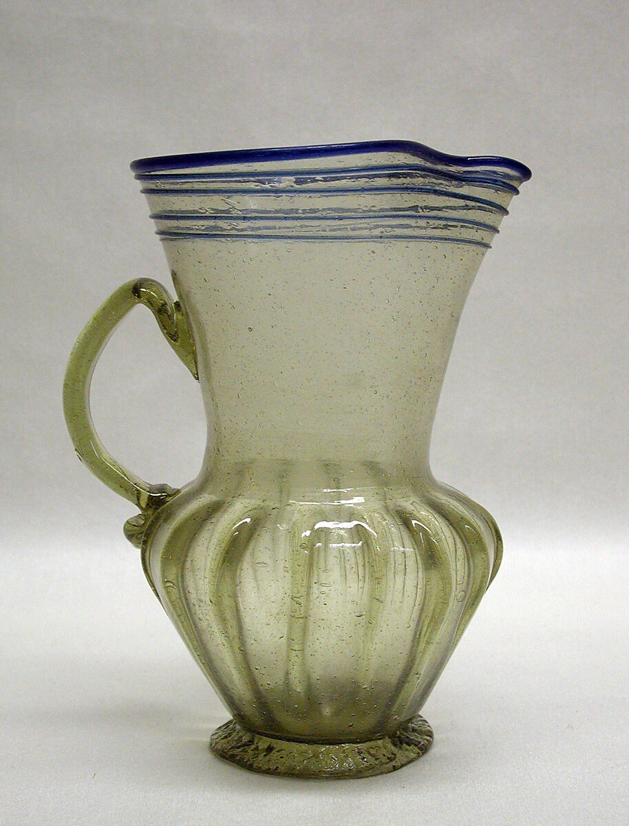 Jug, Glass, Spanish, Granada 