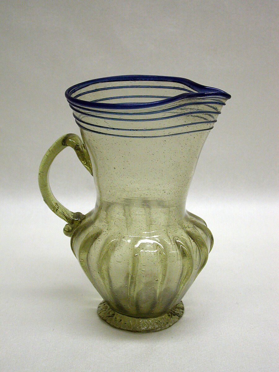Jug, Glass, Spanish, Granada