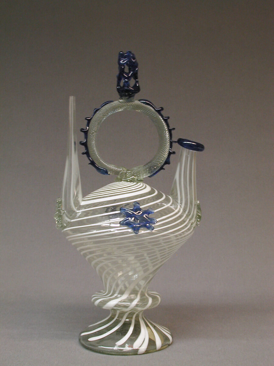 Water vessel (Càntir), Glass, Spanish, Catalonia 