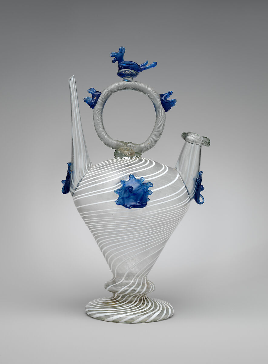 Water vessel (Càntir), Glass, Spanish, Catalonia 