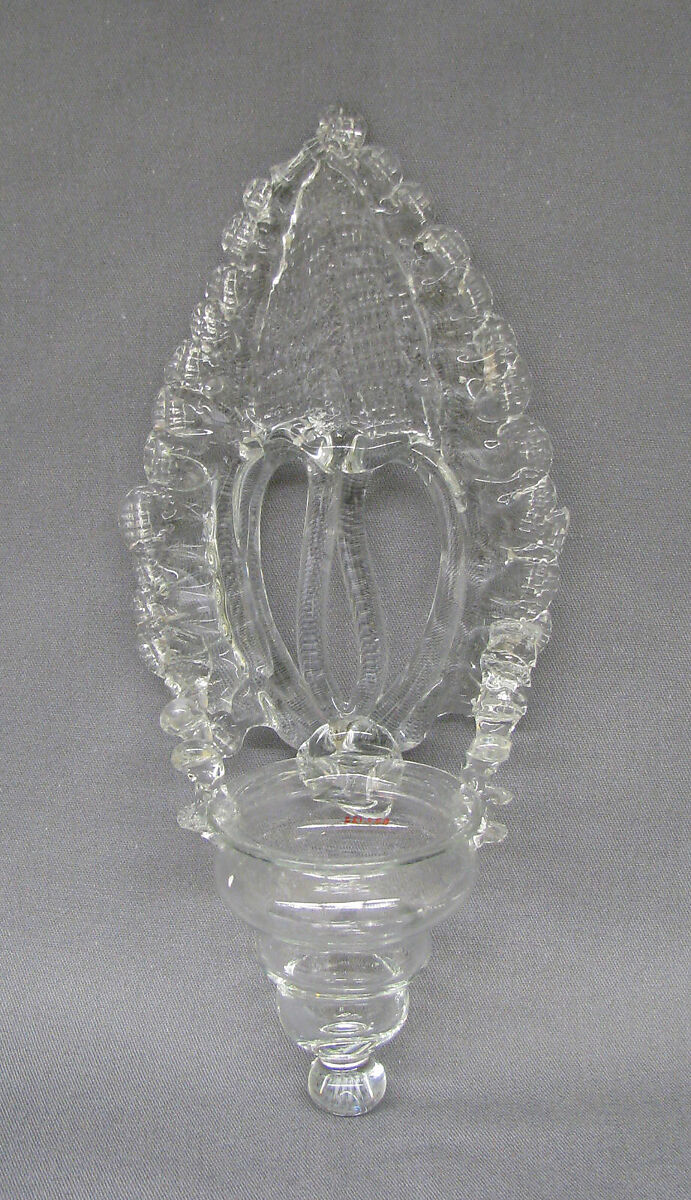 Bénitier (holy water font), Glass, French 