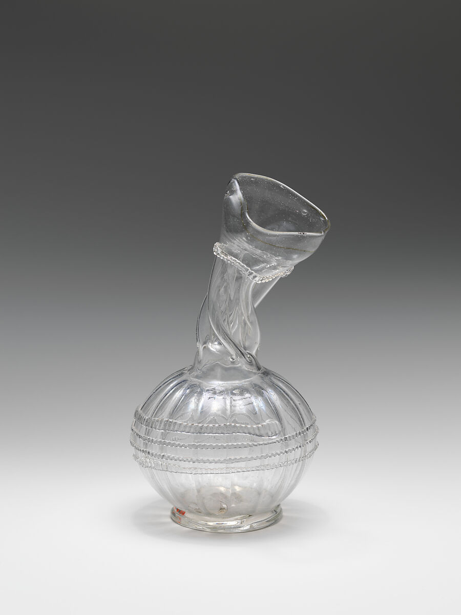 Bottle (Kuttrolf), Glass, German