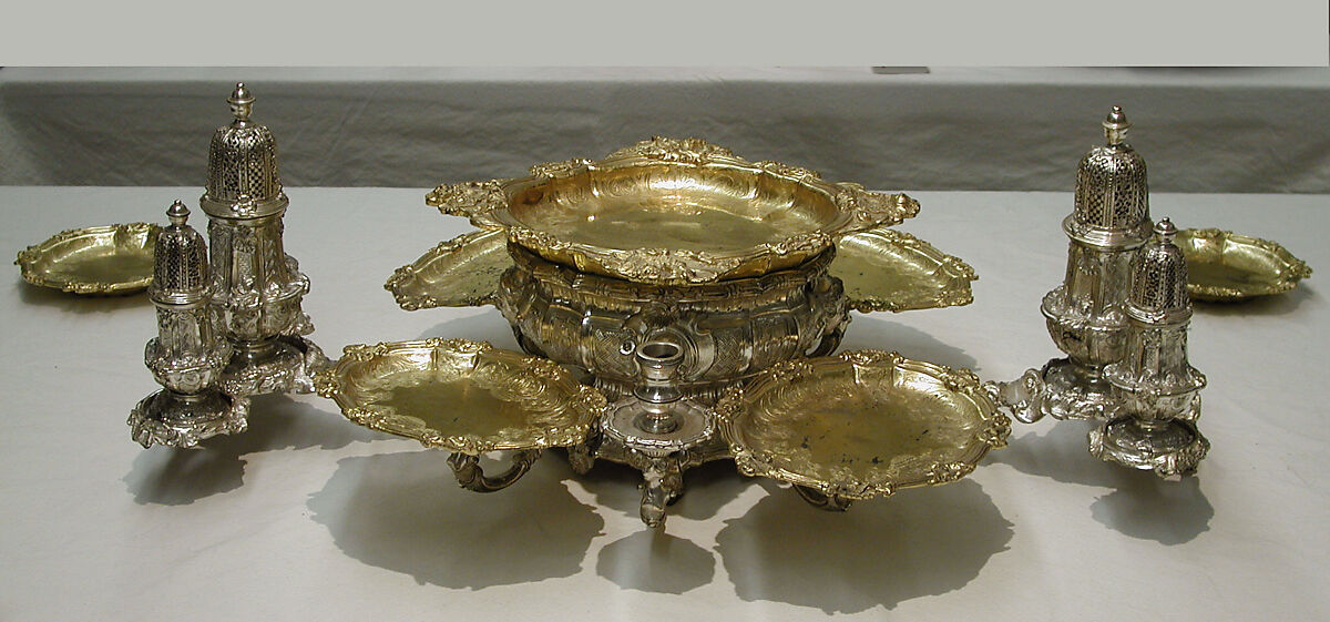 Centerpiece, After an original by Paul de Lamerie (British, 1688–1751, active 1712–51), Silver on base metal, British, after British, London original
