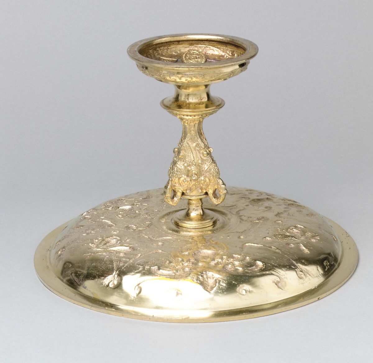 Tazza, Gilded silver, British, after German, Augsburg original 