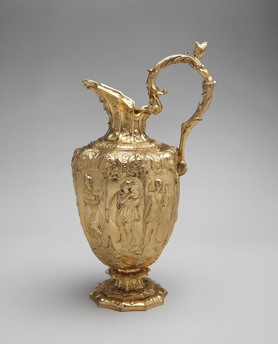 Ewer, Elkington &amp; Co. (British, Birmingham, 1829–1963), Silver-gilt on base metal, British, Birmingham, after Dutch, Amsterdam original 