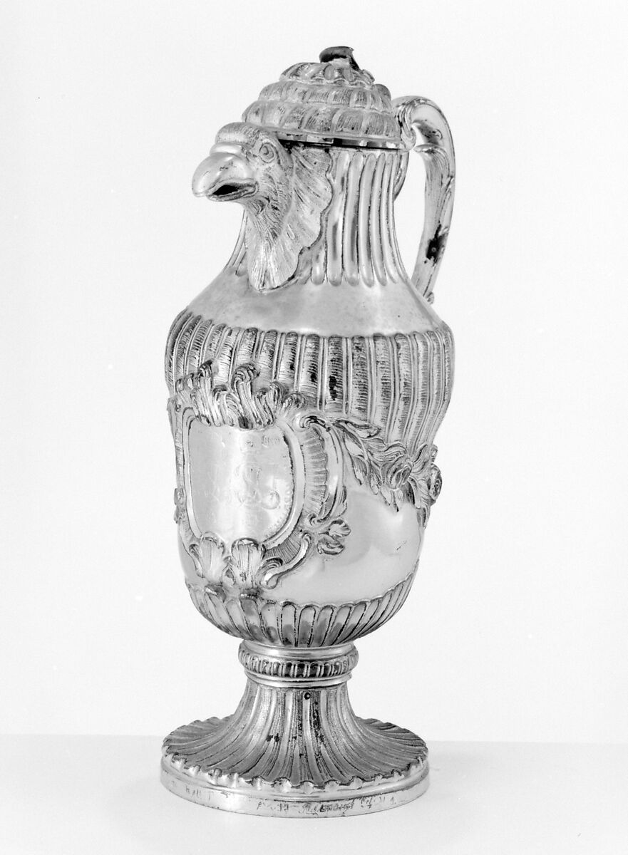 Ewer, Silver, parcel gilt, British, after Russian original 