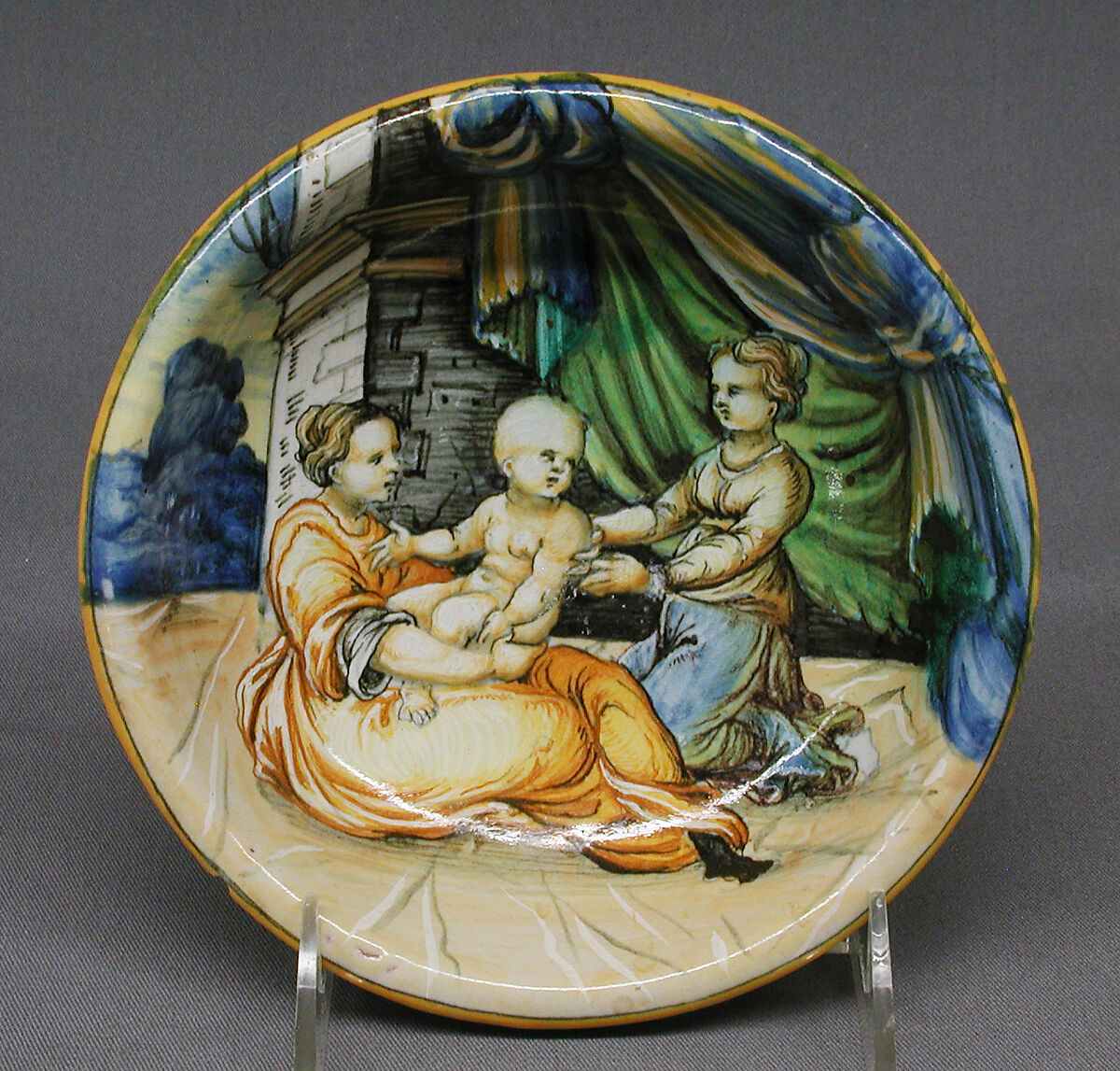 Bowl, Maiolica (tin-glazed earthenware), Italian, Urbino 