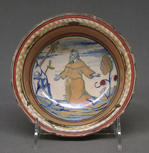 Bowl with Saint Francis receiving the stigmata
