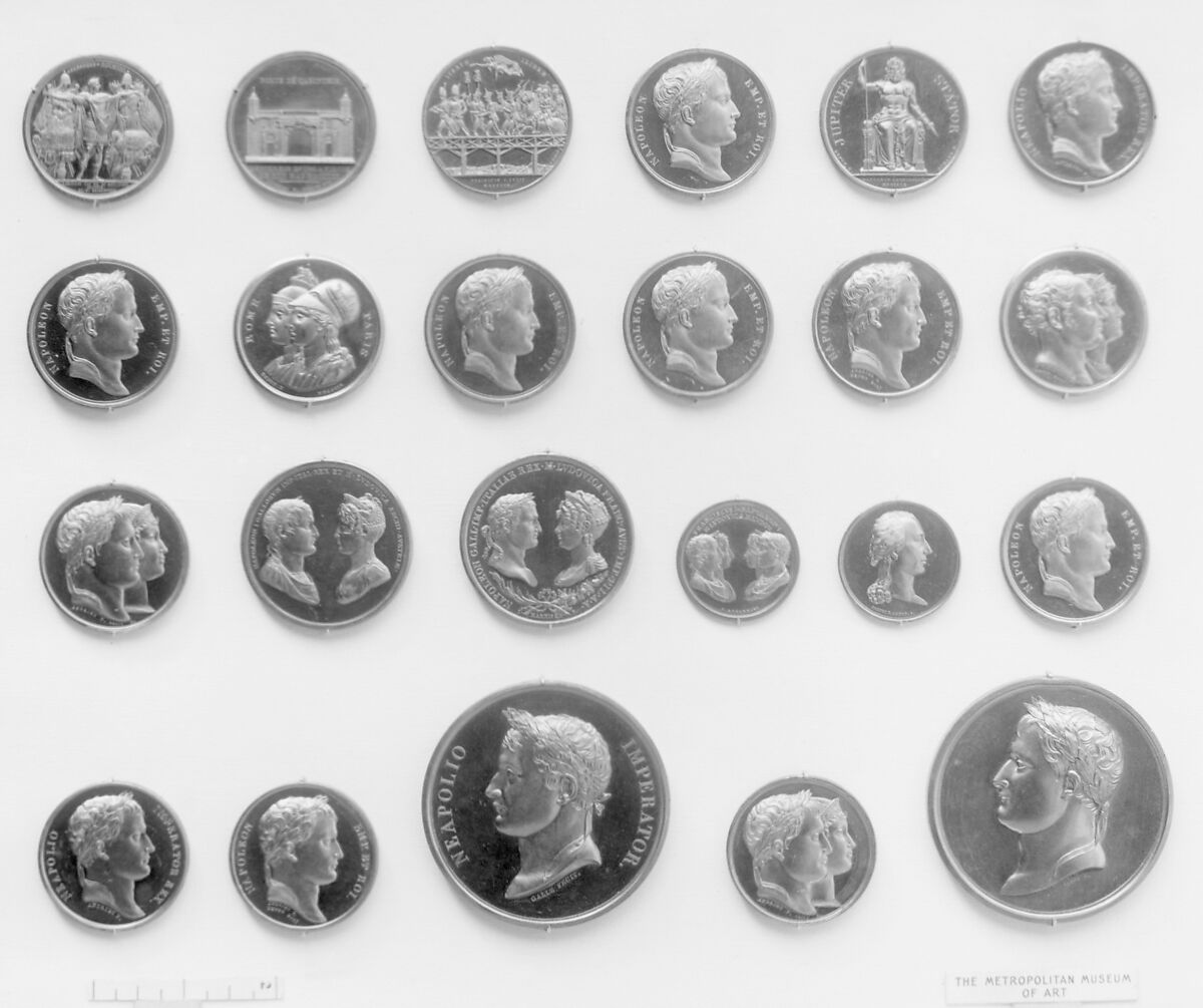 Baptism of King of Rome, Bertrand Andrieu (French, Bordeaux 1761–1822 Paris), Gilt bronze, struck, French