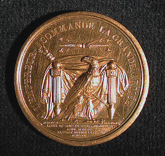 The Breaking of Camp at Boulogne; and Assuming once more of the Command of the Army by the Emperor. 1805., Medalist (obverse): Jean-Pierre Droz (French, La Chaux-de-Fonds, Neuchâtel 1746–1823 Paris), Gilt bronze, struck, Swiss and French