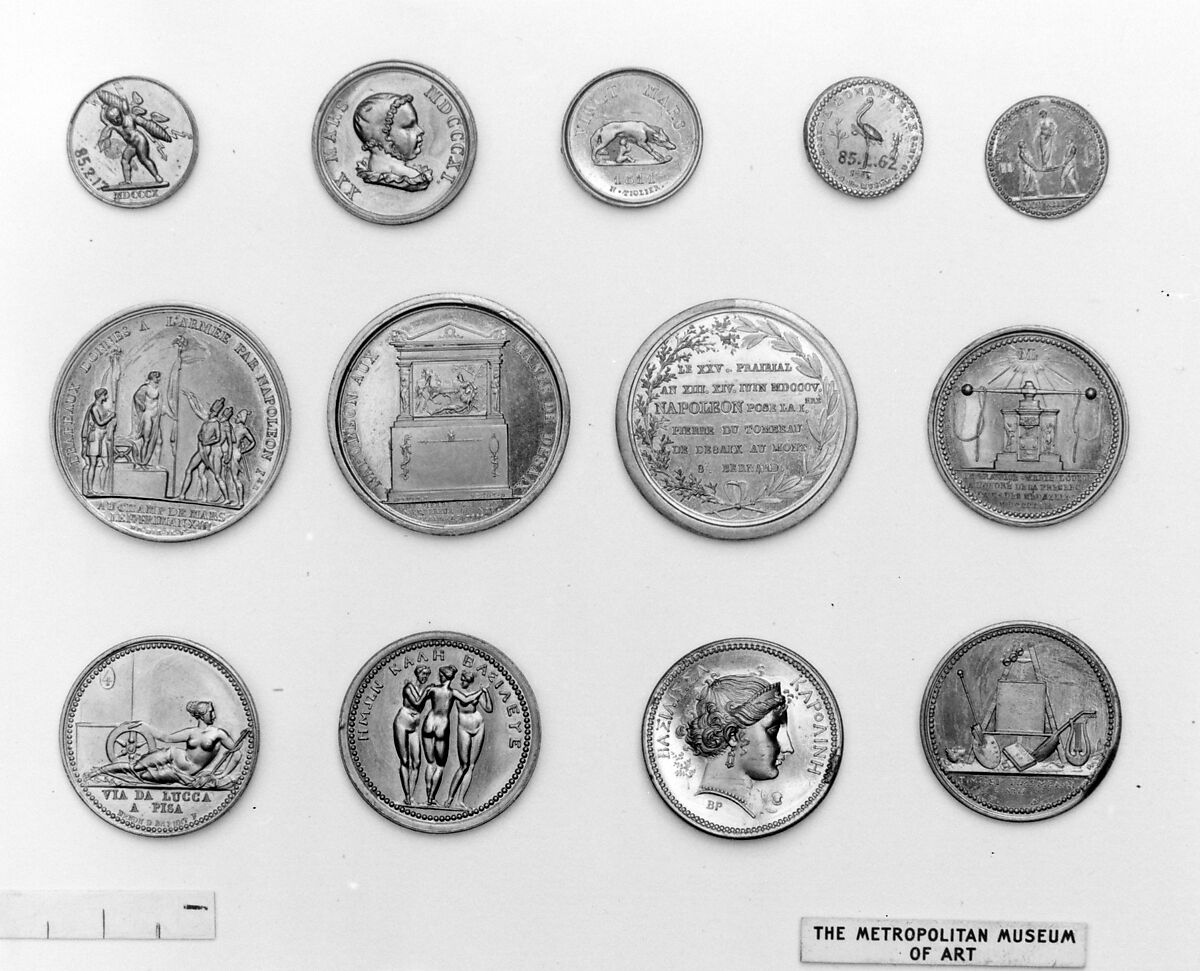 Visit of Empress Marie Louise to the Mint. 1813., Medalist (obverse): Bertrand Andrieu (French, Bordeaux 1761–1822 Paris), Gilt bronze, struck, French