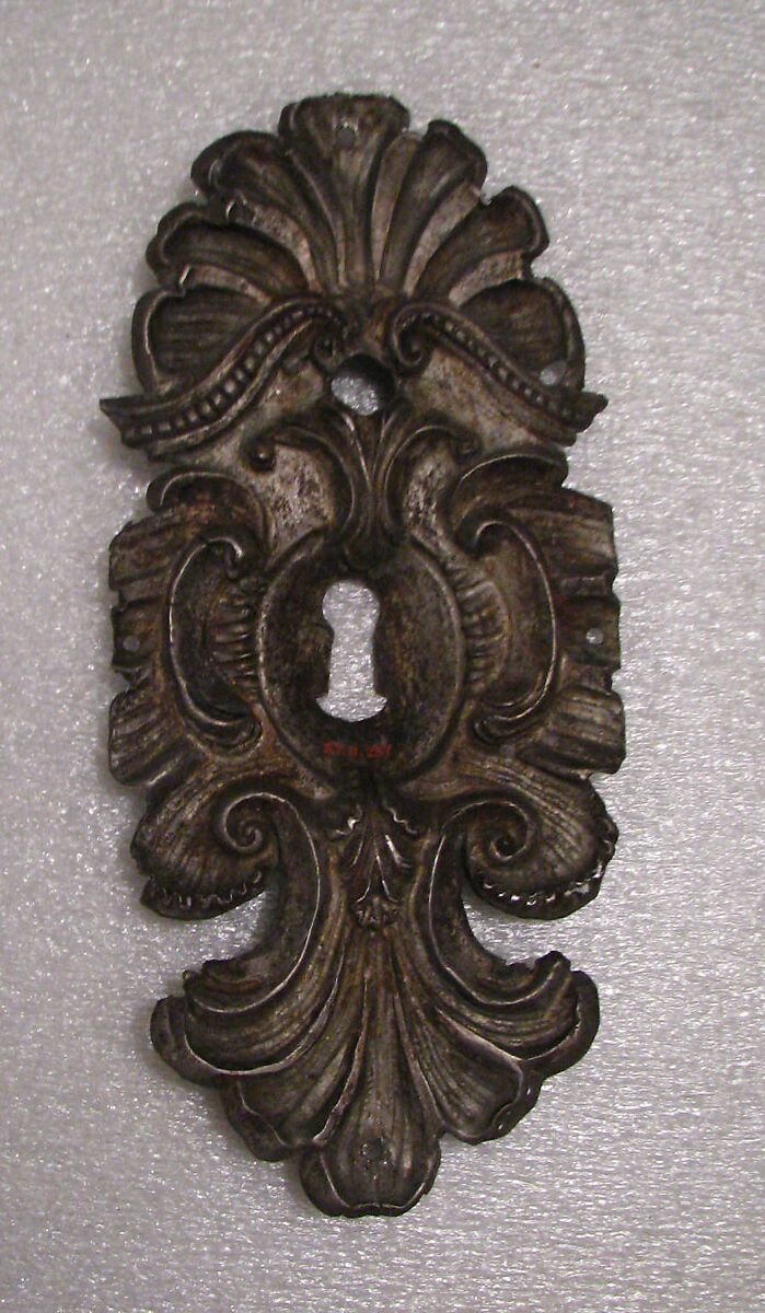 Escutcheon of lock, Iron, German 