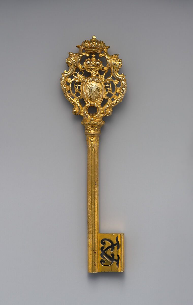 Chamberlain's key, Gilt bronze, German