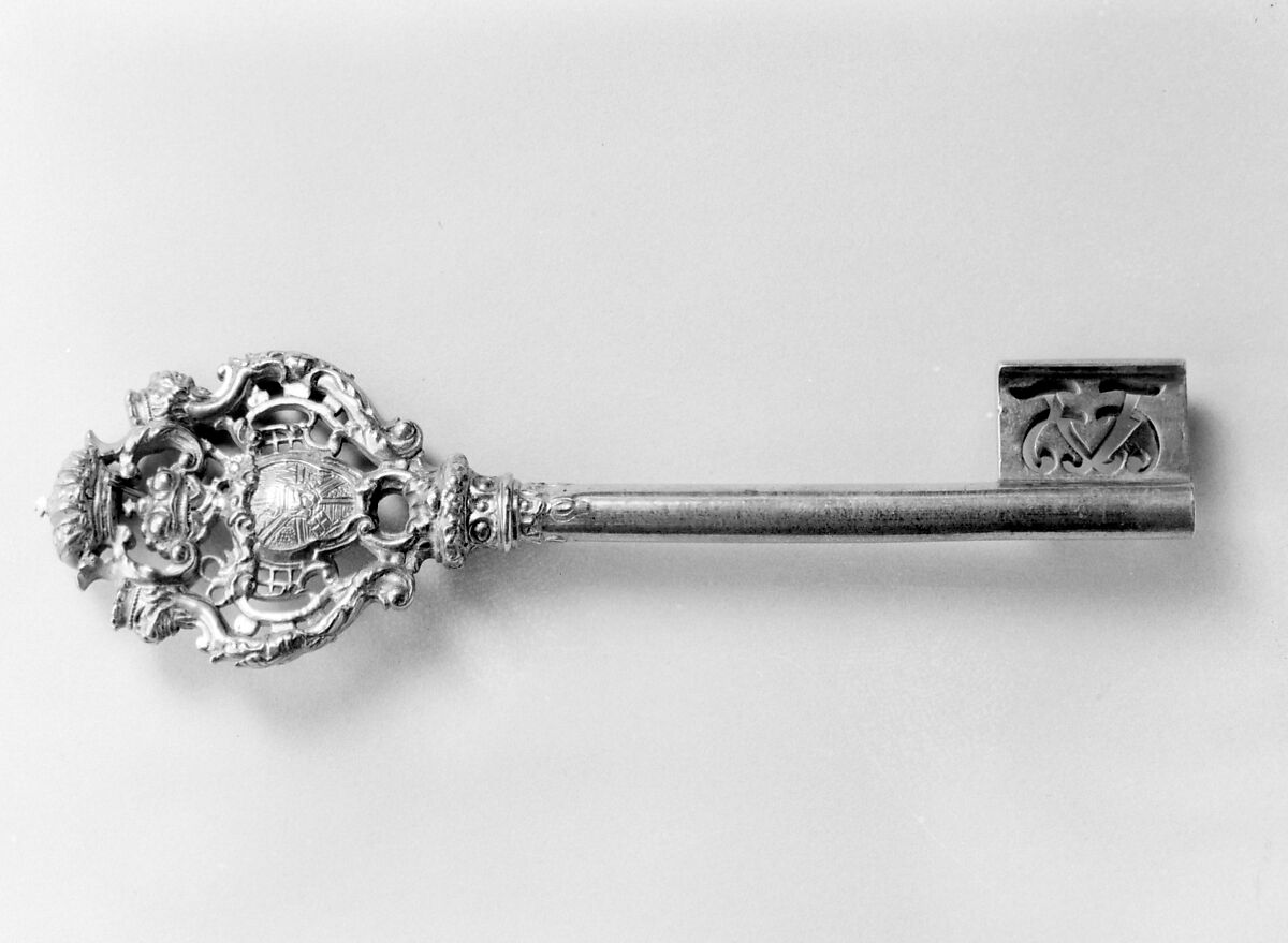Chamberlain's key, Gilt bronze, German 