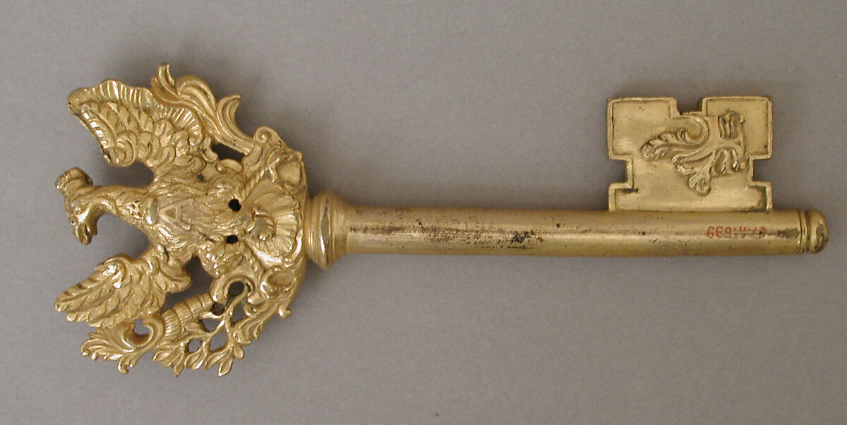 Key, Gilt bronze, German 