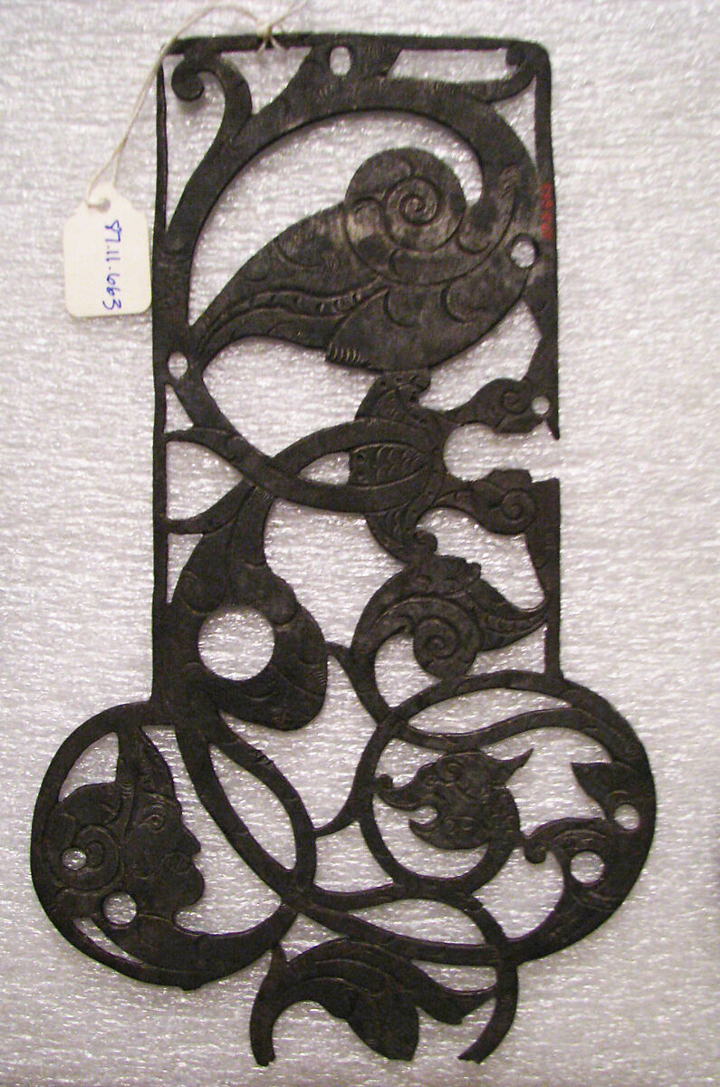 Box-top plate of rim lock, Iron, German 