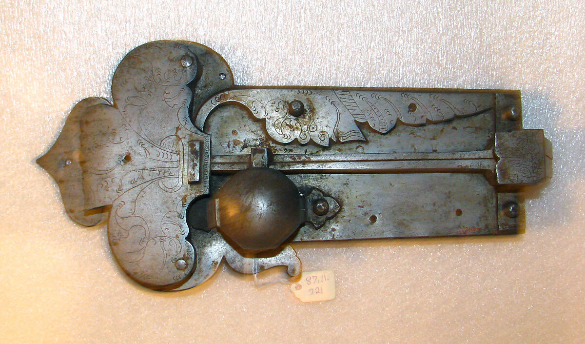 Rim lock, Iron, German 