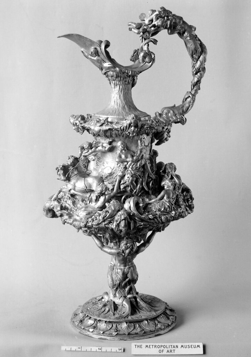 Ewer, Possibly by Alexandre Gueyton, Silver on base metal, French, after French original