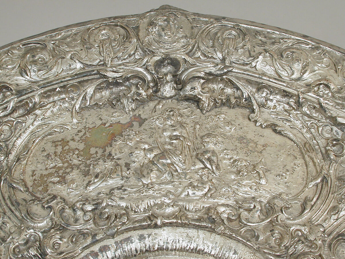 Salver, Possibly by Alexandre Gueyton, Silver on base metal, French, after French original
