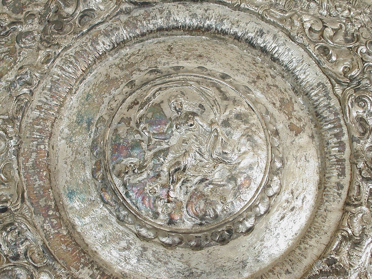 Salver, Possibly by Alexandre Gueyton, Silver on base metal, French, after French original
