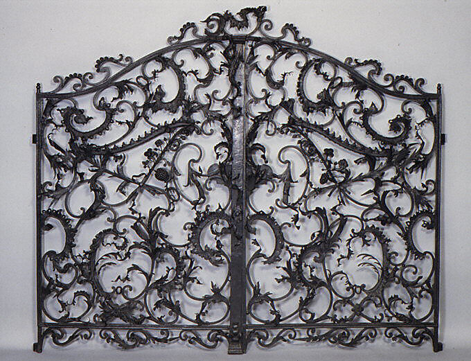 Gate, Wrought iron, probably Southern German 
