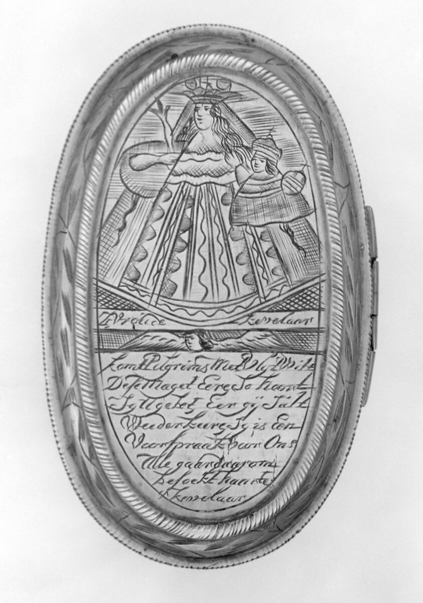 Tobacco box, Brass, Flemish 