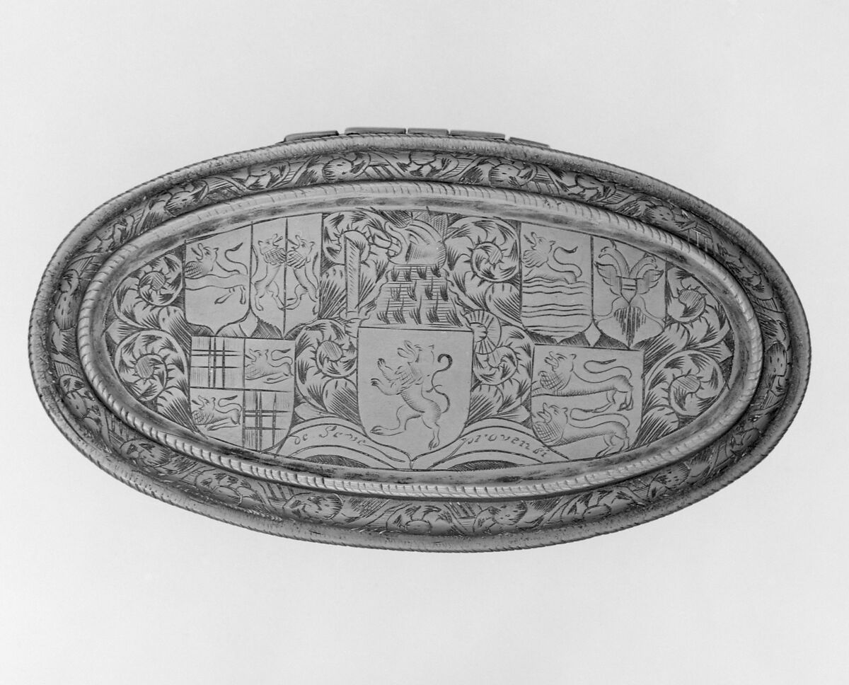 Tobacco box, Brass, Dutch