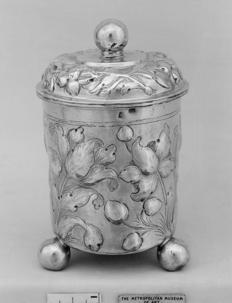 Beaker with cover, Silver, parcel gilt, probably Swedish, Kalmar