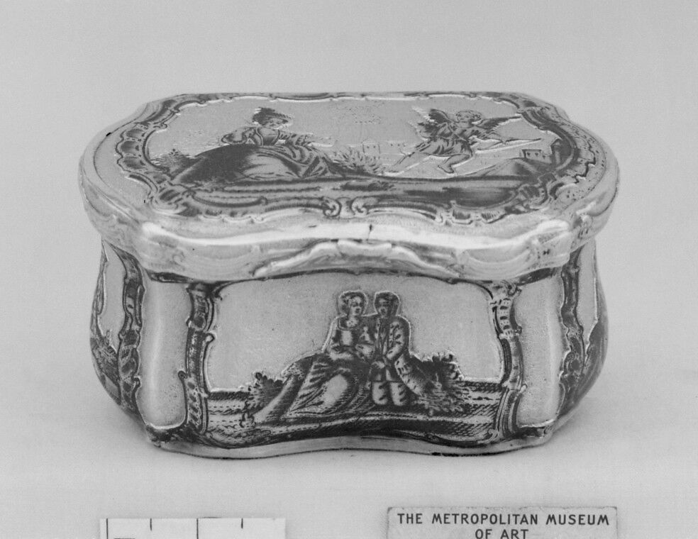 Casket or toilet box, Silver gilt with niello, Russian, Velikii Ustiug (Siberia)