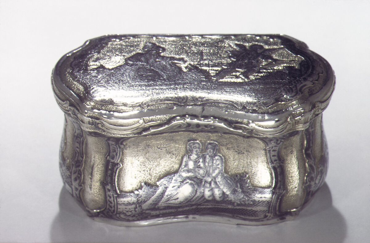 Casket or toilet box, Silver gilt with niello, Russian, Velikii Ustiug (Siberia)