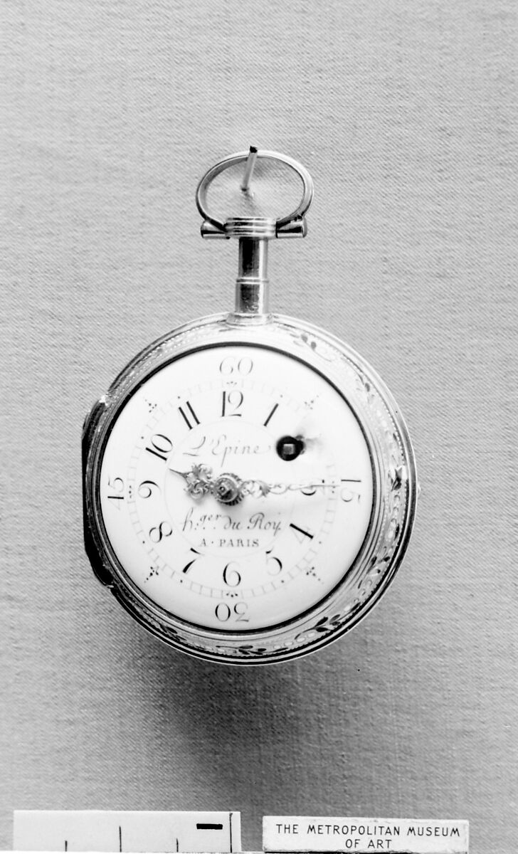 Watch, Watchmaker: Jean Antoine Lépine (French, 1720–1814), Case: gold, partly enameled and set with diamonds; Dial: enamel, French, Paris