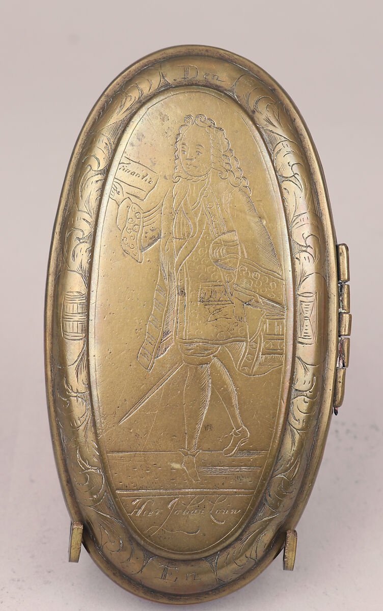 Tobacco box, Brass, Dutch
