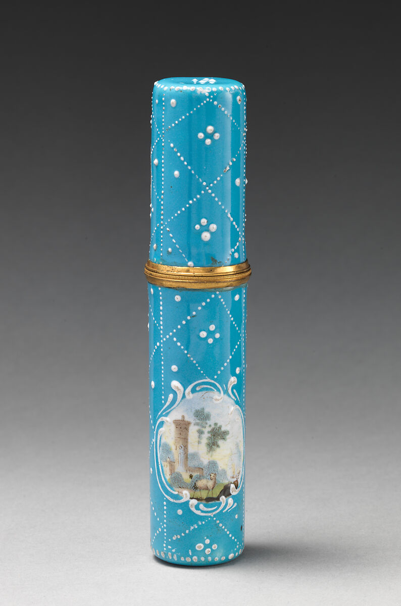 Étui, Copper, enamel, British, South Staffordshire