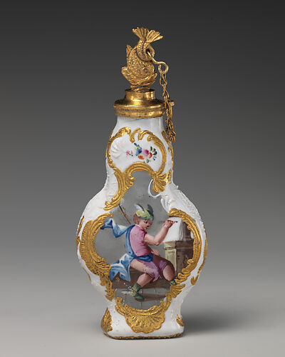 Scent bottle with Minerva and Mercury