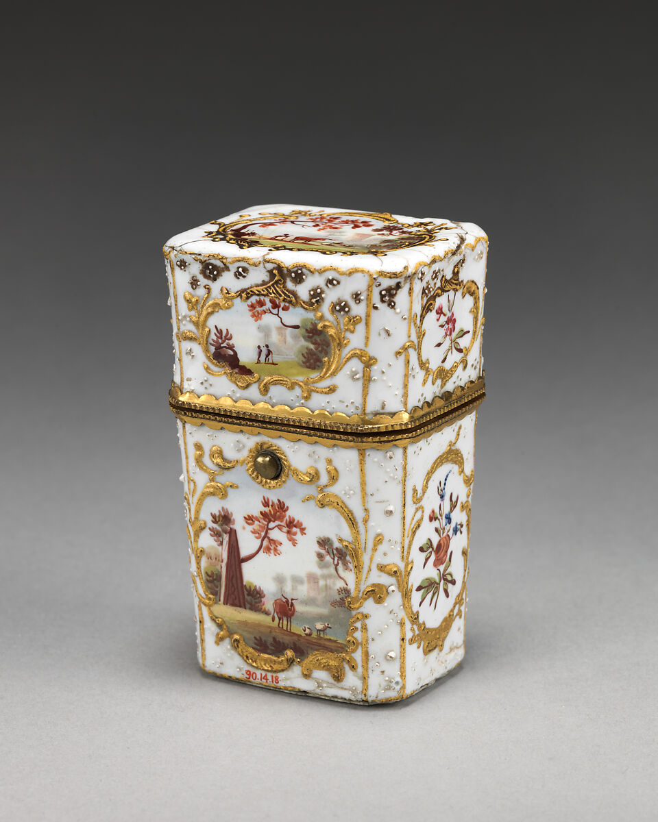 Nécessaire, Copper, enamel, British, South Staffordshire