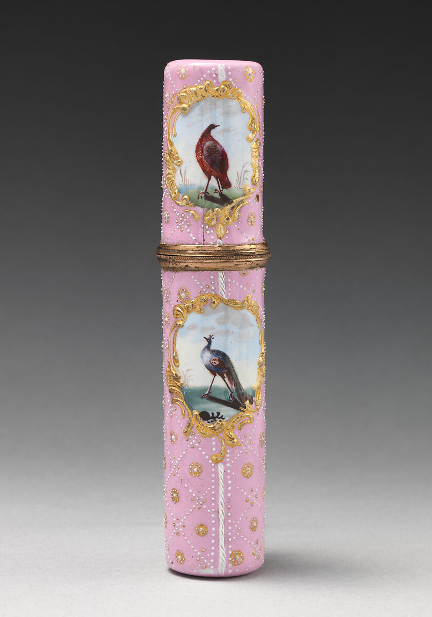 Étui, Copper, enamel, British, Staffordshire 